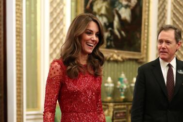 Catherine, Duchess of Cambridge at a reception at Buckingham Palace to mark the UK-Africa Investment Summit in London on Monday, January 20. Reuters 