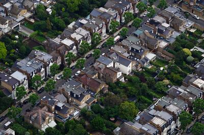 Terraced housing in south-east England. The Labour Party claims 3,400 households a day will face higher mortgage costs from Thursday until the beginning of May 2024, as they come off historically cheaper fixed-rate deals. PA