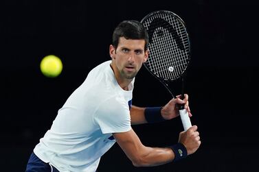 Novak Djokovic is in Melbourne preparing for his Australian Open title defence. EPA