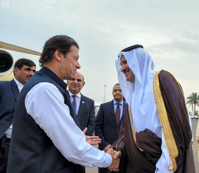 Pakistani Prime Minister Imran Khan arrives in Jeddah. Saudi Press Agency