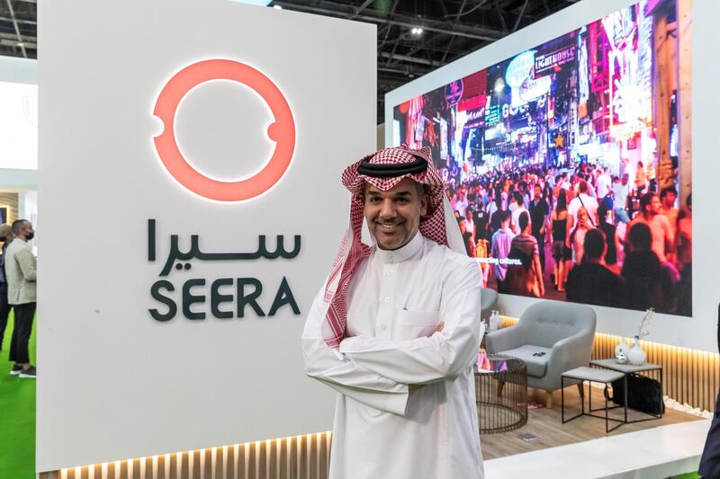 Majid AlNefaie, Acting CEO of Seera. Day three of the 2021 Arabian Travel Market exhibition at the World Trade Center in Dubai on May 18 th, 2021. Antonie Robertson / The National.Reporter: Deena Kamal for Business.