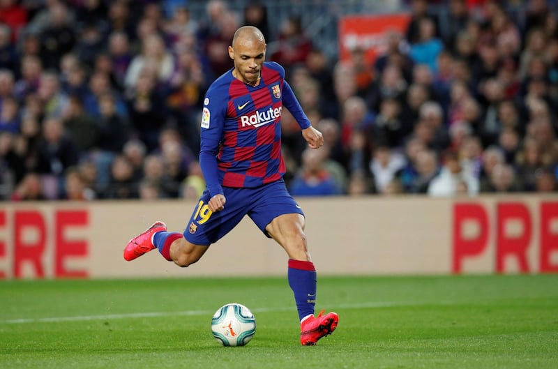 Barcelona's Martin Braithwaite was an emergency signing, and might not last long at the Camp Nou. West Ham are interested in making him a £15m signing (Mail). Reuters