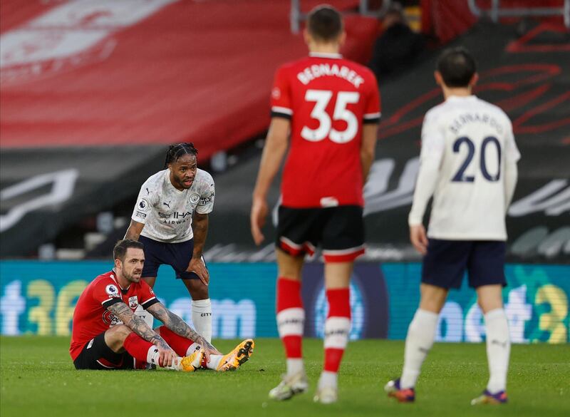 Danny Ings - 5. Had calls for a penalty waved away before succumbing to injury that Saints will pray is not serious. EPA