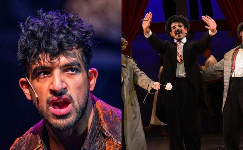 Rashed Al Nuaimi has been nominated for an award for his role as Bill Sykes in a production of Oliver at Boston's New Repertory Theatre. Instagram / @r__a__n  