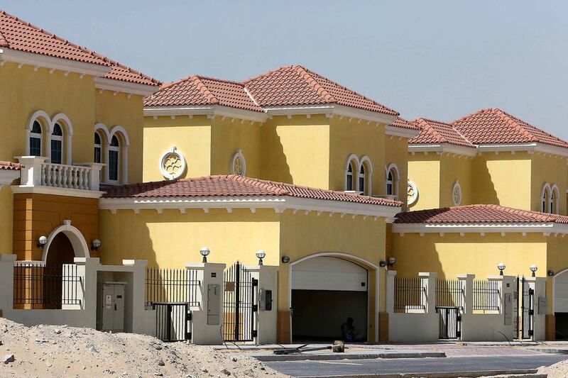 Nakheel's recent off-plan sales of villas, such as at Jumeirah Park above, had a significant favourable impact on the company's cash flows. Pawan Singh / The National