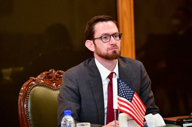 US Special Representative for Afghanistan Thomas West attends a meeting in Pakistan last year. EPA
