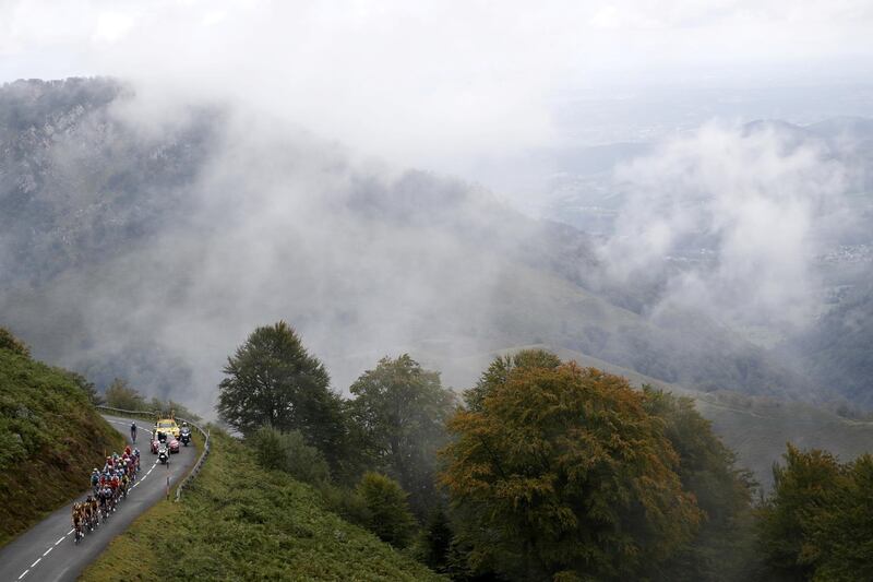 The peloton during Stage 9 of the Tour de France - from Pau to Laruns - on Sunday, September 6. Reuters