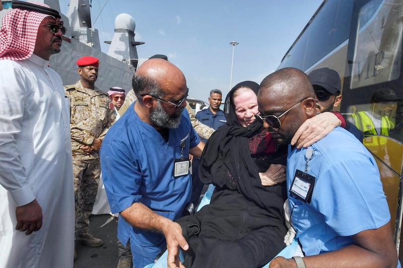 Civilians of different nationalities arrive at Jeddah Sea Port after being evacuated by Saudi Arabia from Sudan. Reuters