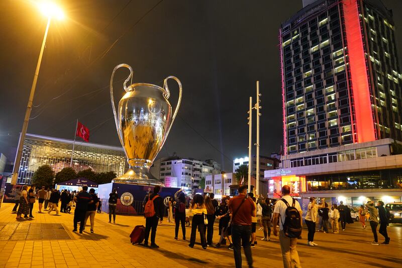 City fans in Taksim Square. PA  