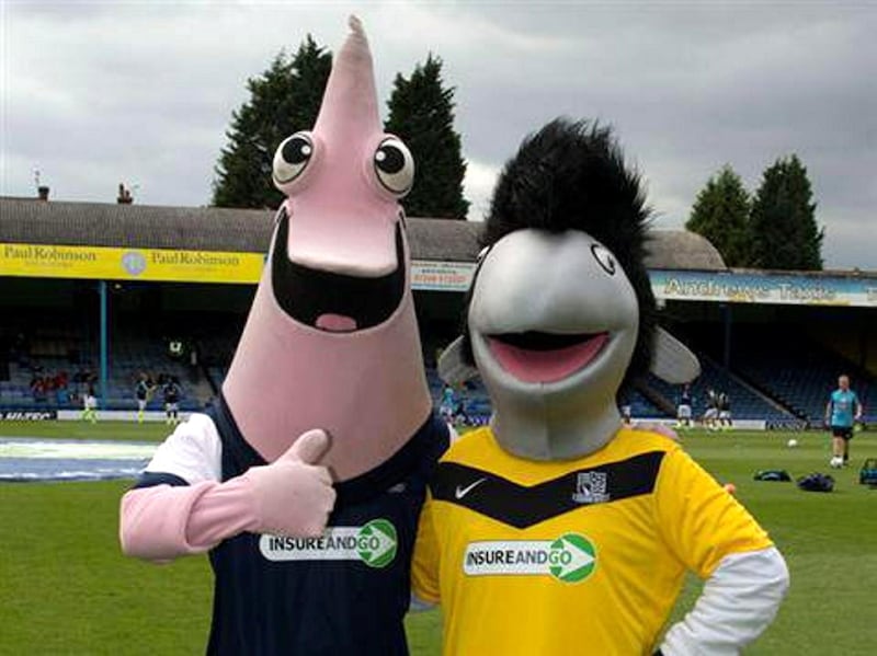 English League One outfit Southend United are clearly experts at this kind of thing. The comically conical head of Sammy the Shrimp makes him vaguely resemble a Klu Klux Klan member who left his hood in the colour wash. His dolphin-sheep pal in a dodgy wig is actually named Elvis J Eel. @SammyTheShrimp_