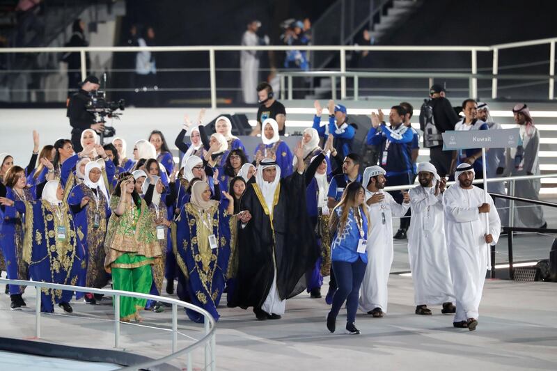 ABU DHABI, UNITED ARAB EMIRATES. 14 MARCH 2019. Opening Ceremony of the Special Olympics at Zayed Sports City. (Photo: Antonie Robertson/The National) Journalist: None: National.