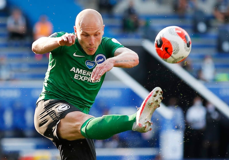 Brighton's Aaron Mooy in action. Reuters