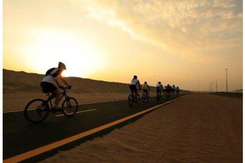 Many of Dubai's cyclists are taking a keen interest in the London Olympics.