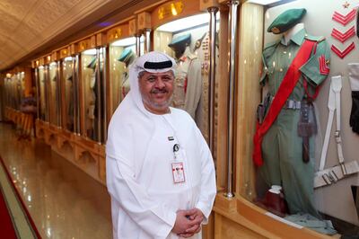Dubai, United Arab Emirates - November 23rd, 2017: Director of the museum Manor Almansoori. Story about the Dubai Police Museum. Thursday, November 23rd, 2017 at Dubai Police Museum, Dubai. Chris Whiteoak / The National