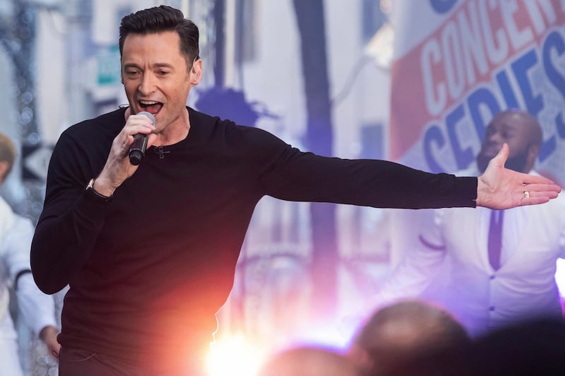 Actor and singer Hugh Jackman performs on NBC's "Today" show at Rockefeller Plaza on Tuesday, Dec. 4, 2018, in New York. Jackman is coming back to Broadway as a classic roguish traveling salesman. Producer Scott Rudin said Wednesday, March 13, 2019, that the two-time Tony-winner will star in a revival of "The Music Man" starting in September 2020. (Photo by Charles Sykes/Invision/AP, File)