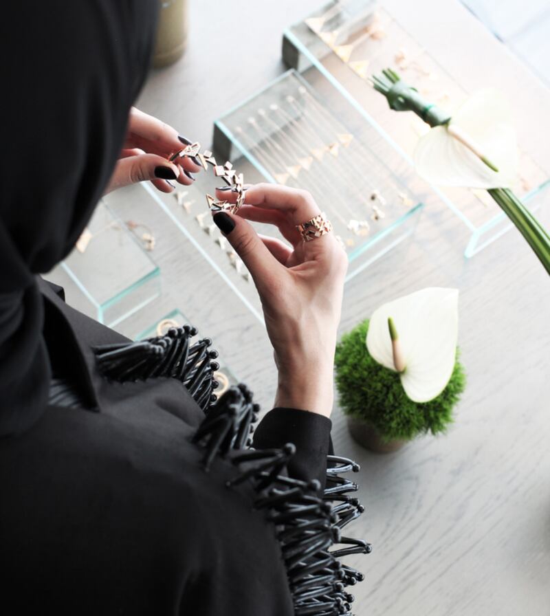 Portrait of Shamsa Alabbar, one of many UAE designers exhibiting at Design Days Dubai 2015. Courtesy of Design Days Dubai



