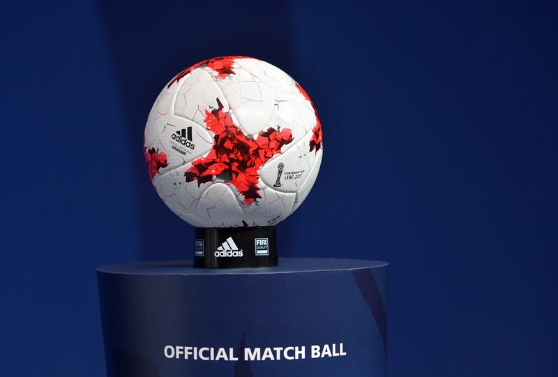 The official match ball to be used in the Club World Cup 2017.