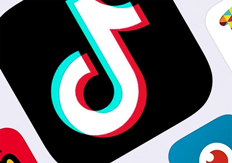 FILE - This Feb. 25, 2020, photo shows the icon for TikTok taken in New York. TikTok said Tuesday, July 7, 2020, it will stop operations in Hong Kong, joining other social media companies in warily eyeing ramifications of a sweeping national security law that took effect last week.(AP Photo, File)