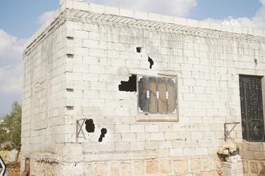 The site in Syria where Abu Bakr Al Baghdadi was thought to be in hiding. Yahya Nemah / EPA
