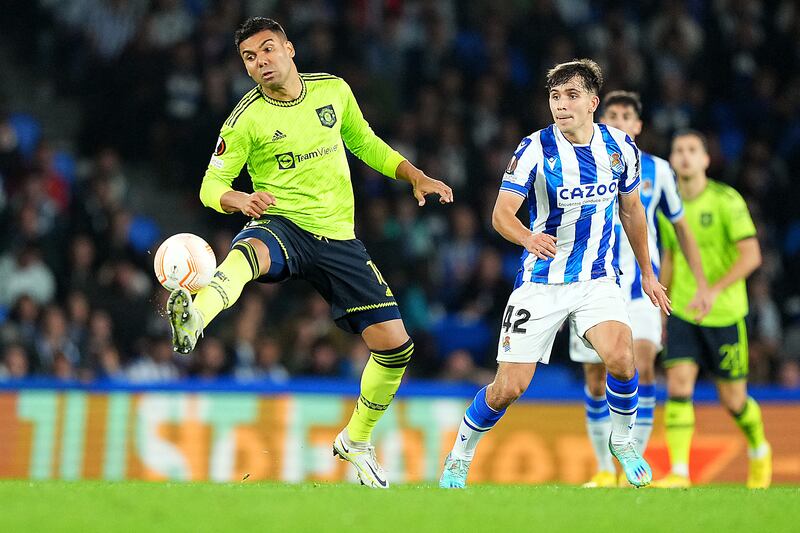 Casemiro - 7 So good in the air. Locals howled at him after he appeared to clean out a player and he had to defend as the home side had more possession. Shifted to centre half late on as it all went a bit weird.

Getty 