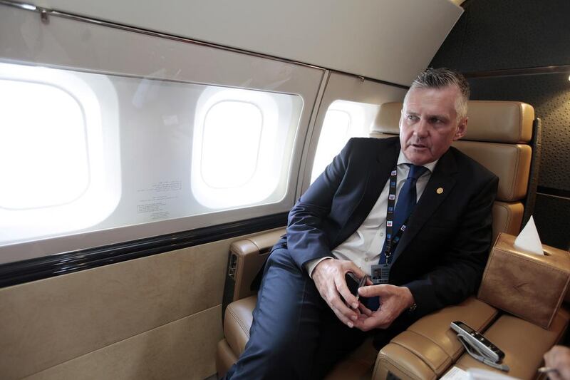 Shane O’Hare, the president and chief executive of Royal Jet, says there is a market potential for the company to grow at 6 per cent annually in the next few years. Sarah Dea/ The National