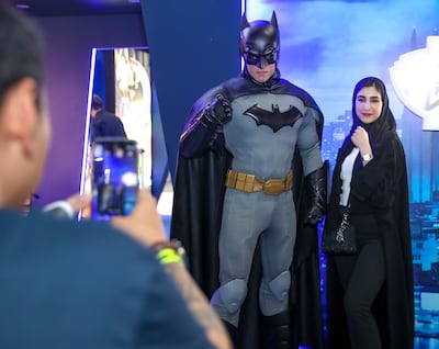 Mahra Shamsa with Batman. Photo: Victor Besa / The National