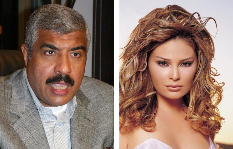 Lebanese pop singer Suzanne Tamim, right, and Egyptian tycoon Hisham Talaat Moustafa, who was arrested and charged on September 2, 2008 with paying for the murder of Tamim in Dubai. AFP