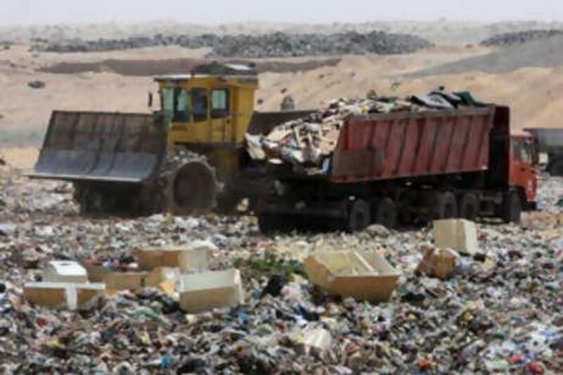 Up to 14,000 tonnes of waste reach Sharjah's landfill every day.