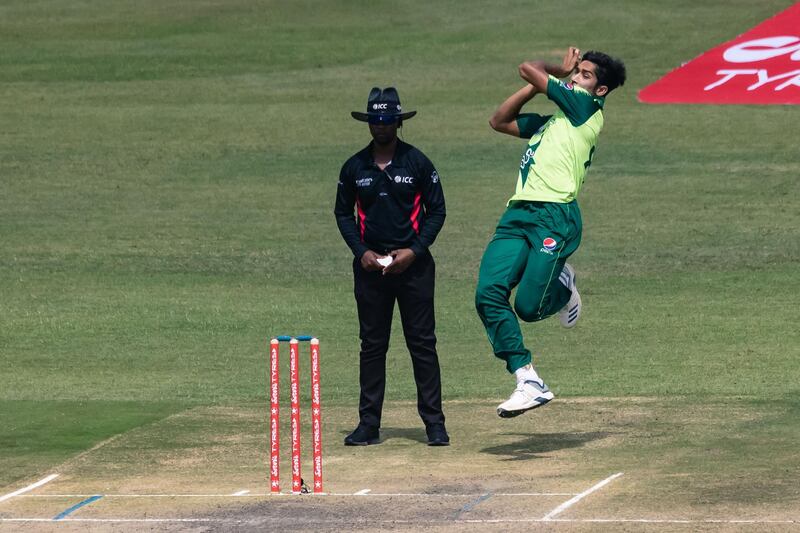 Pakistan's Mohammad Hasnain took 2-19 on Friday. AFP