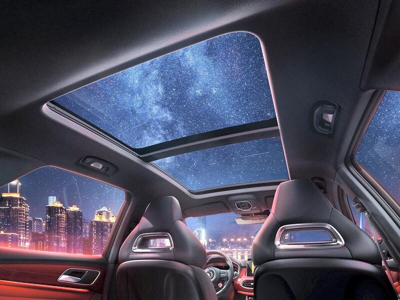 Stars through the sun roof.