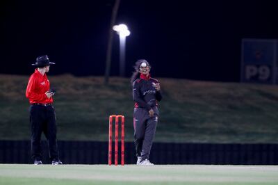 UAE bowler Vaishnave Mahesh in action. Khushnum Bhandari / The National