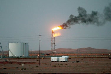 Gas being flared from the Khurais oil field, about 160 km from Riyadh. The latest attack had no impact on production, according to the Saudi energy ministry. EPA