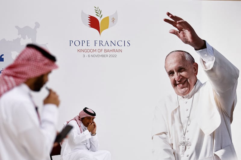 Pope Francis is on the last day of his visit to Bahrain. Reuters