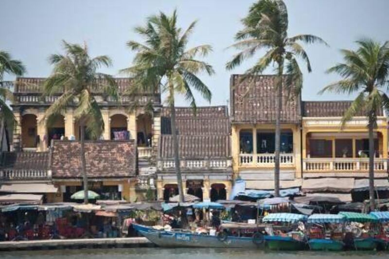 Shop houses along the riverfront in Hoi An. The old town was declared a Unesco World Heritage Site in 1999. Getty Images / Lonely Planet Images