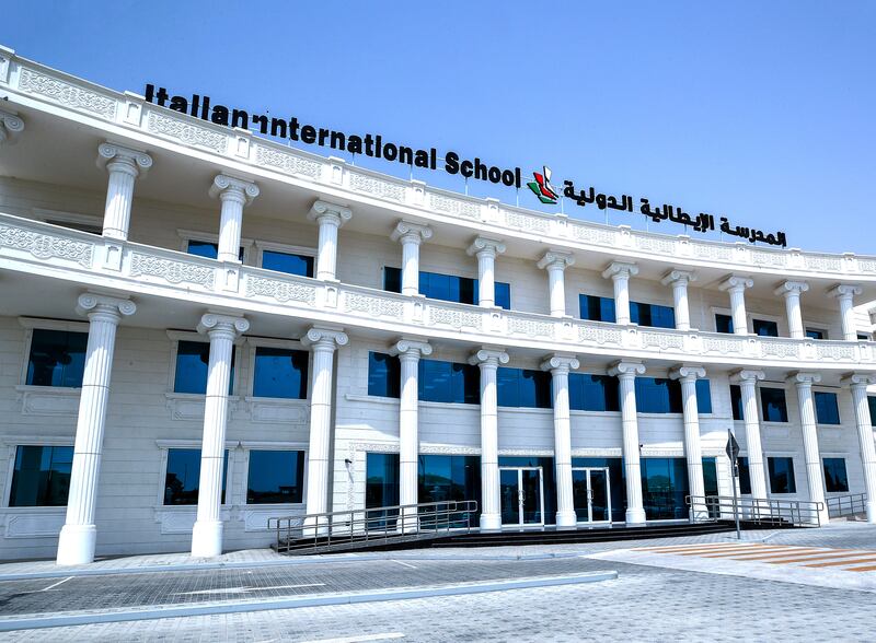 Italian International School Abu Dhabi is the first Italian school to open in the capital. All photos by Victor Besa / The National