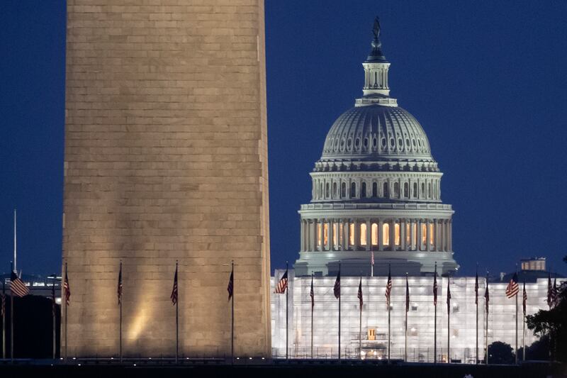 The US Capitol Building and Washington Monument. EPA