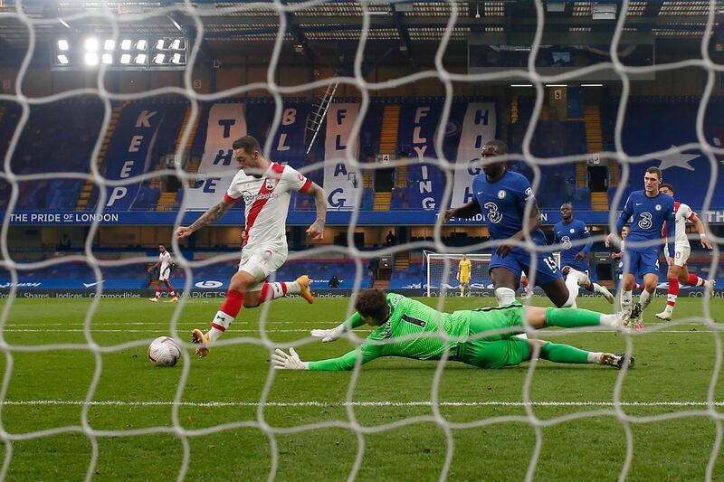 CHELSEA RATINGS: Kepa Arrizabalaga - 4.  Kepa hasn’t inspired confidence and it was no different today: two bad hesitations cost Chelsea dearly at Stamford Bridge, particularly Southampton’s second. AFP