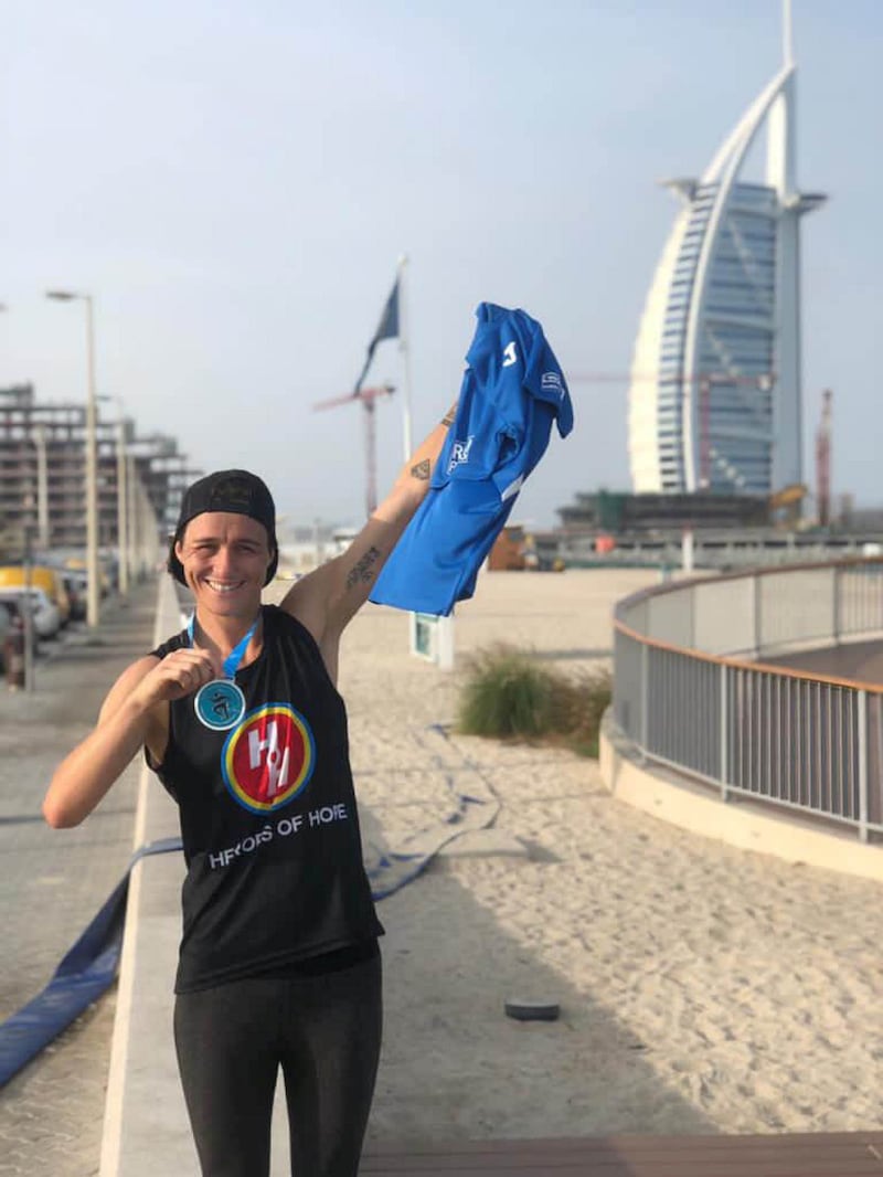 Hollie Murphy, founder of Heroes of Hope, is running seven marathons in seven emirates in seven days. Courtesy: Heroes of Hope