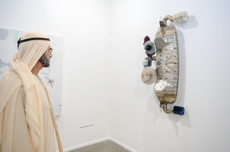 Vice President and Prime Minister of the UAE and Ruler of Dubai Sheikh Mohammed bin Rashid Al Maktoum visited Art Duba. Wam