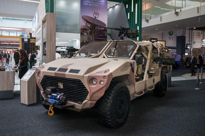 ABU DHABI, UNITED ARAB EMIRATES - February 19, 2017: The NIMR RIV exhibited at the 2017 International Defence Exhibition and Conference (IDEX), at Abu Dhabi National Exhibition Centre (ADNEC).

( Philip Cheung / Crown Prince Court - Abu Dhabi ) *** Local Caption ***  20170219PC_16R0864.jpg