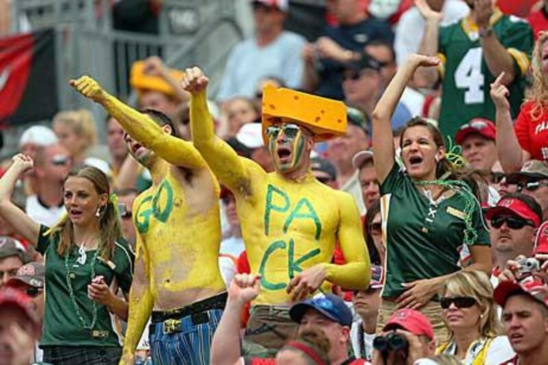 The most rabid Green Bay fans are known as Cheeseheads, for their unique headgear.