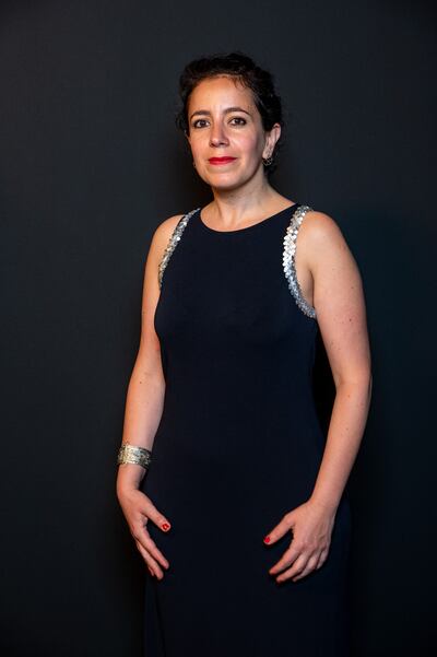 Tunisian film director Leyla Bouzid arrives for the Kering Women In Motion Awards on July 11, 2021. ABACA via Reuters