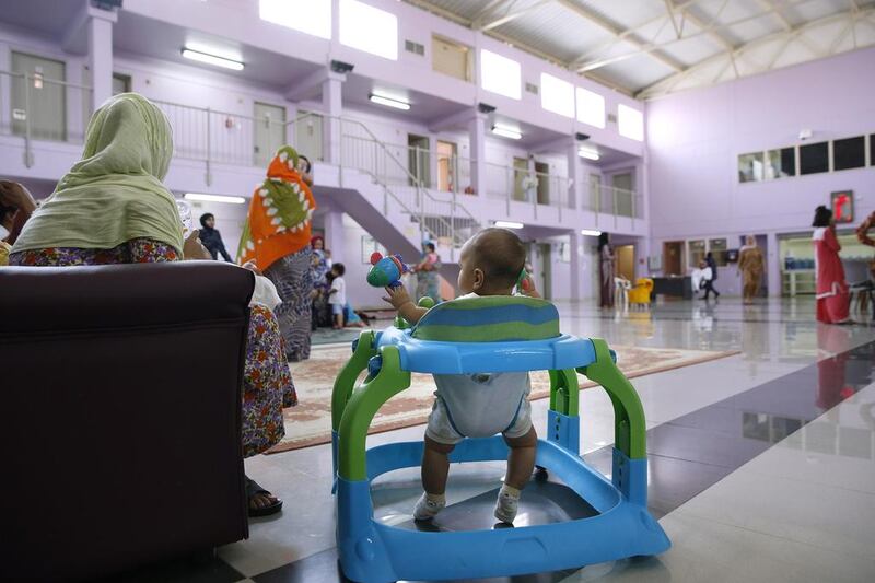 Inside the women’s detention centre at Al Mafraq prison, Abu Dhabi, where the welfare of the inmates’ children is paramount: they even have their own nannies. Silvia Razgova / The National
