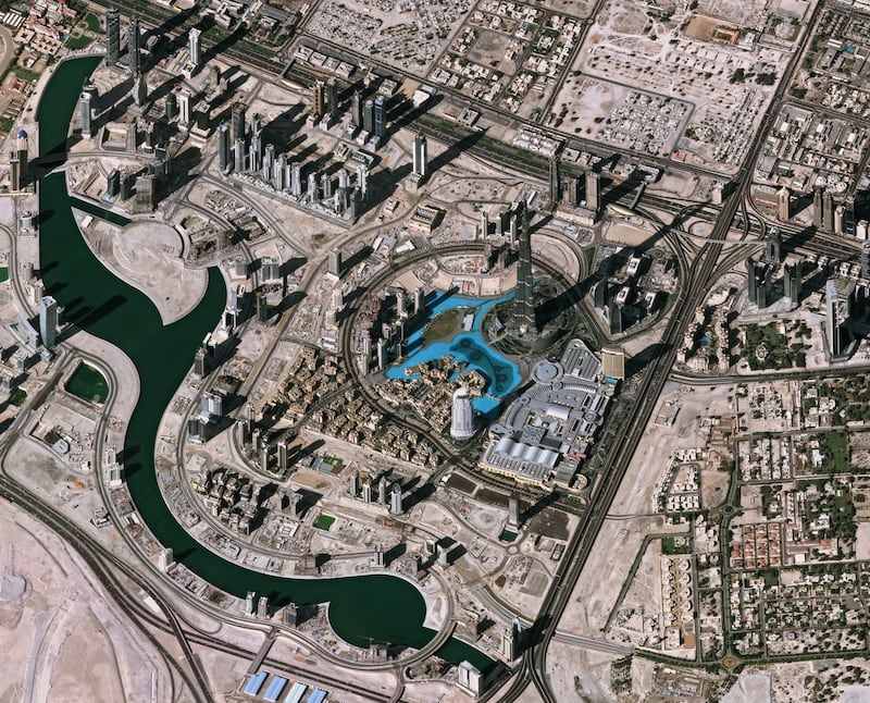 Downtown Dubai as taken in 2012 by the Pleiades satellite. Photo: European Space Agency