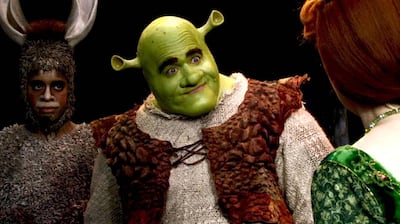 A screen shot from Youtube Shrek The Musical  *** Local Caption ***  al22fe-scene-Shrek.jpg