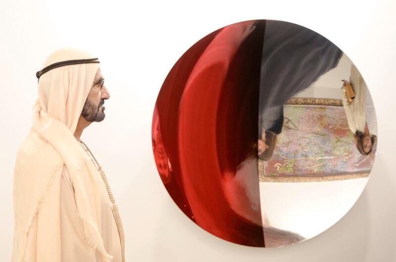 Vice President and Prime Minister of the UAE and Ruler of Dubai Sheikh Mohammed bin Rashid Al Maktoum visited Art Duba. Wam