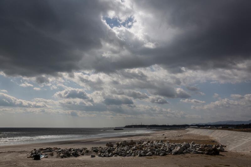 Ukedo beach in Namie, Japan. Ceremonies to mark the 10th anniversary of the Tohoku earthquake, tsunami and triple nuclear meltdown are expected to be scaled back because of the pandemic. Getty