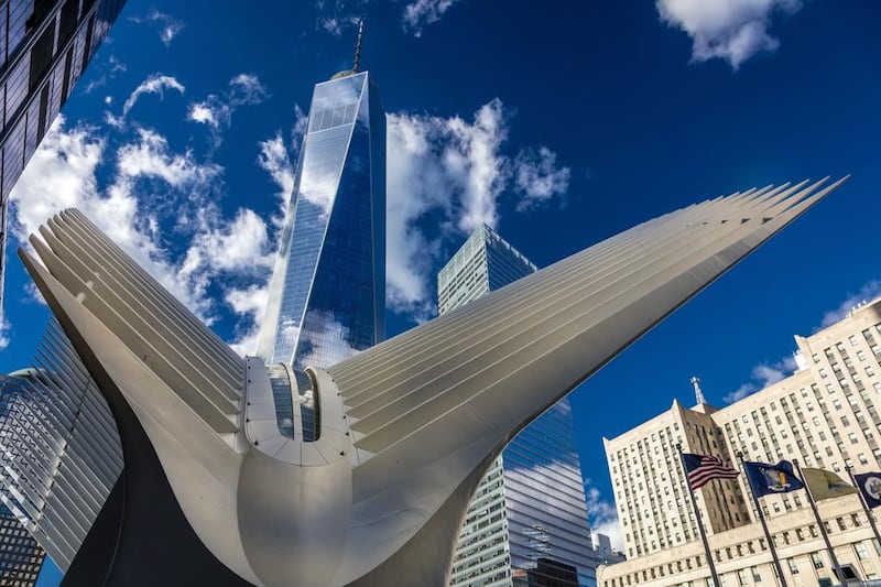 The Oculus Subway terminal and new Freedom Tower. Joe Sohm / Visions of America / UIG via Getty Images