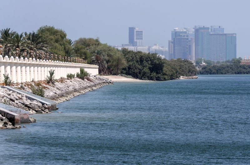 Abu Dhabi, United Arab Emirates, July 15, 2019.  Standalone weather images. --  The Mangroves area.
Victor Besa/The National
Section:  NA
Reporter: