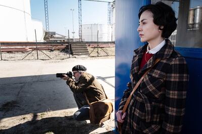 Johnny Depp and Minami in a scene from Minamata. Photo by Larry Horricks